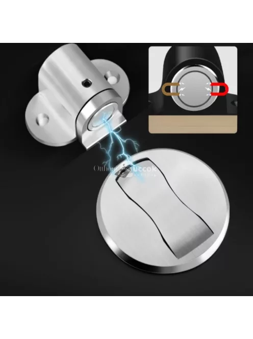 1db Fúrás Nélküli Alumínium Ötvözet Ajtóütköző