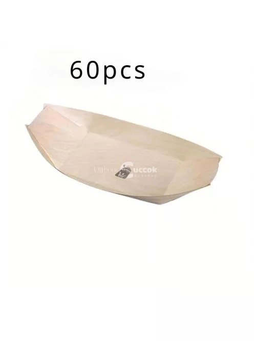 60db Bambusz Csónak tál Előételekhez