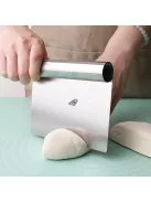 Rozsdamentes Acél Tésztavágó és Sütőkaparó Mérőjelölésekkel