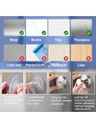 Könnyen felszerelhető szívókorongos akasztók zuhanyhoz