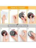 Könnyen felszerelhető szívókorongos akasztók zuhanyhoz