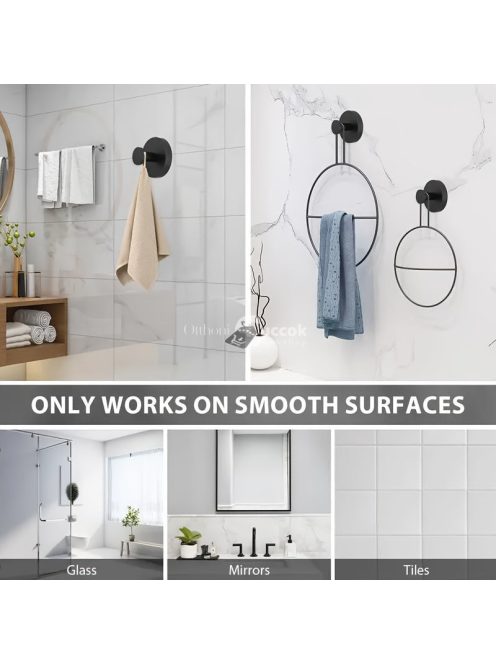 Könnyen felszerelhető szívókorongos akasztók zuhanyhoz