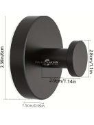 Könnyen felszerelhető szívókorongos akasztók zuhanyhoz