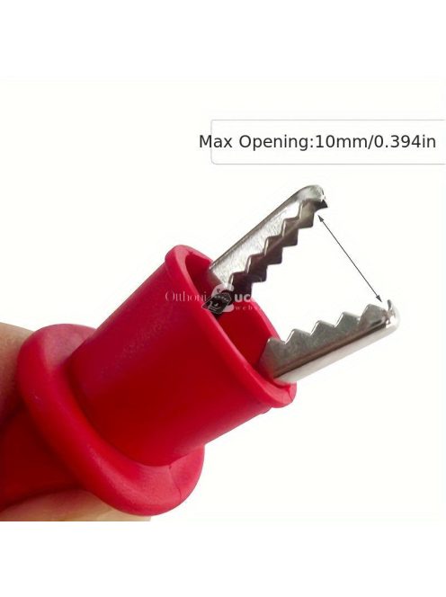 1pár Szilikon Gumi Dupla Szigetelt Krokodil Tesztcsipesz