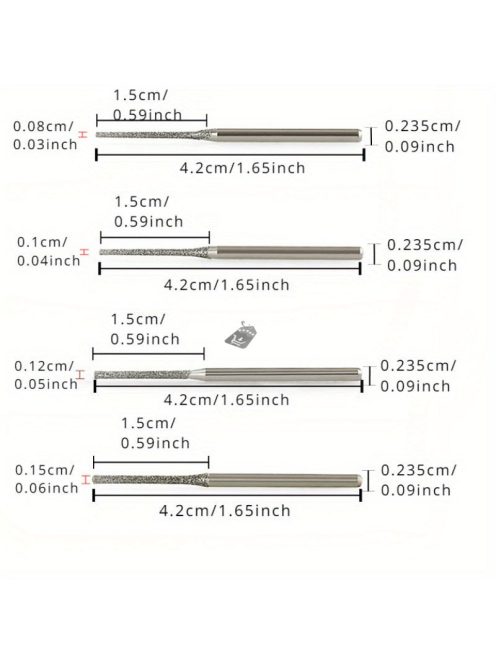 7db Gyémánt Bevonatú Fúrószárak