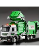 Realisztikus kukásautó játék szett szemeteskukával és oktató kártyákkal