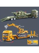 Tankot szállító teherautó játékkészlet