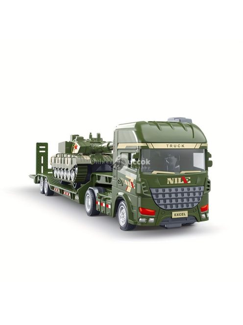 Tankot szállító teherautó játékkészlet