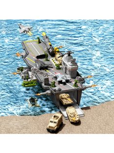   Gyermek repülőgép-hordozó játék katonai akciófigurákka