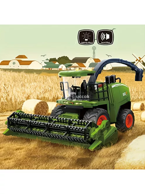 Farm Traktor Harvester Mower Játékszett