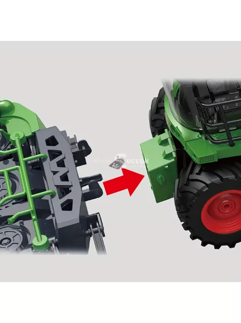 Farm Traktor Harvester Mower Játékszett