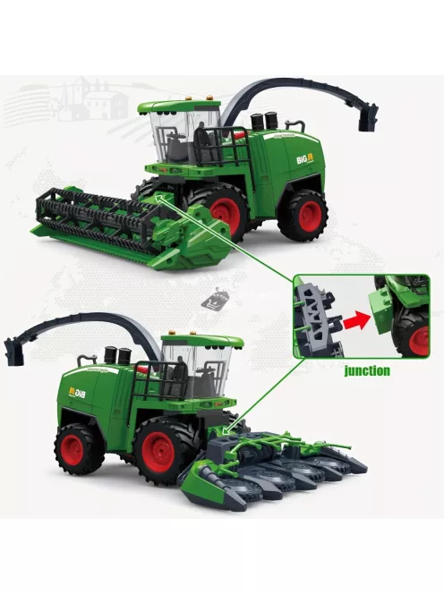 Farm Traktor Harvester Mower Játékszett