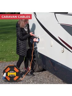 Lakókocsi Kültéri Vezetékrendező Görgő Tároló