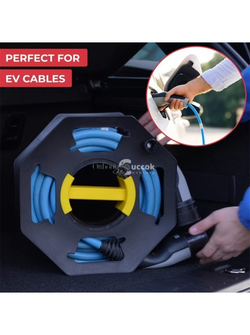 Lakókocsi Kültéri Vezetékrendező Görgő Tároló