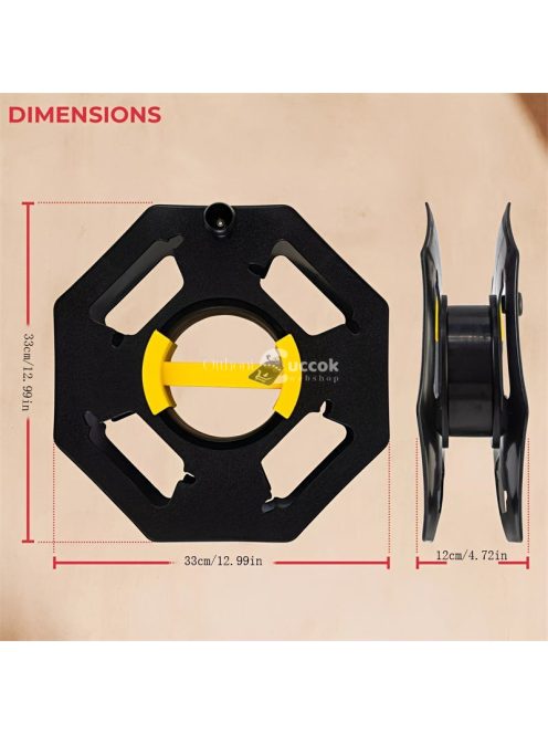 Lakókocsi Kültéri Vezetékrendező Görgő Tároló