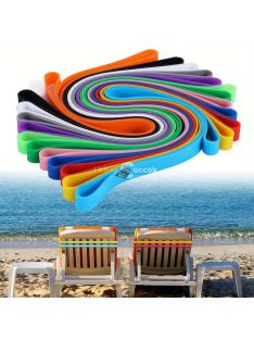   6 db vastagabb szilikon törölközőszalag strand székekhez