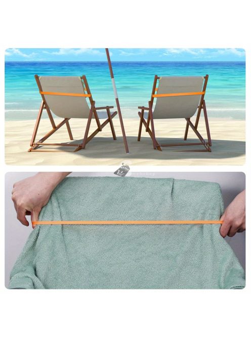 6 db vastagabb szilikon törölközőszalag strand székekhez