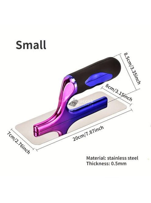 Rozsdamentes acél glett, színes fogantyúval (1 db)