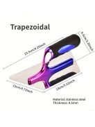 Rozsdamentes acél glett, színes fogantyúval (1 db)