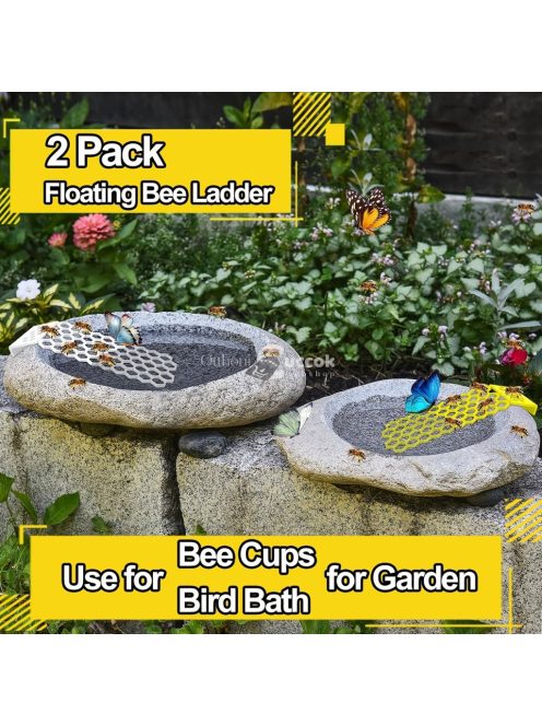 Lebegő méh létra kertekhez és madárfürdőkhöz