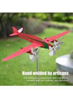 Fém repülőgép kerti szélkakas