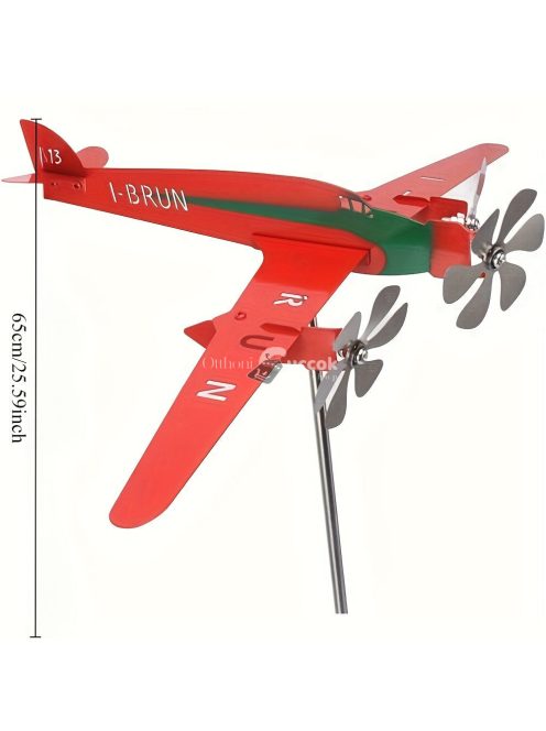 Fém repülőgép kerti szélkakas