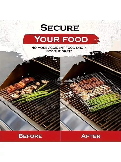 Rozsdamentes Acél BBQ Grillkosár