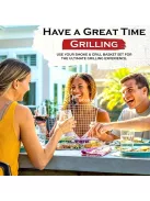 Rozsdamentes Acél BBQ Grillkosár