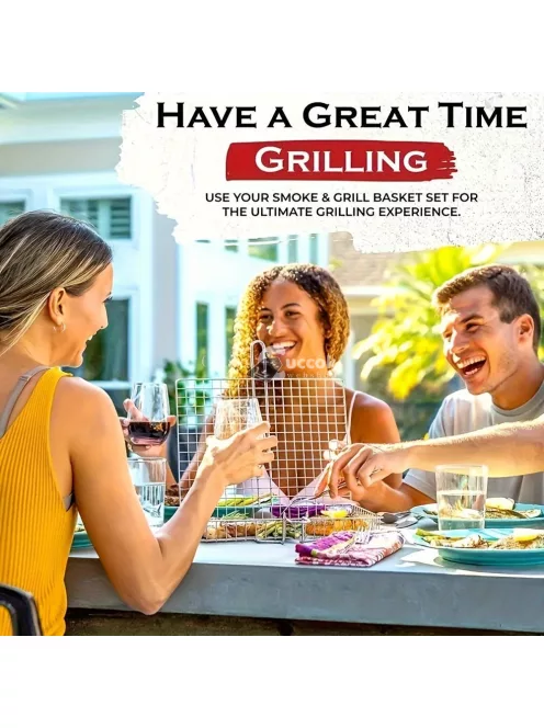 Rozsdamentes Acél BBQ Grillkosár