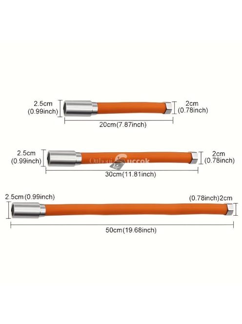 Univerzális habzó hosszabbító cső csatlakozóva