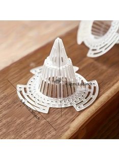   Műanyag virágcserép alján lévő szűrő egészséges növényi gyökerekhez