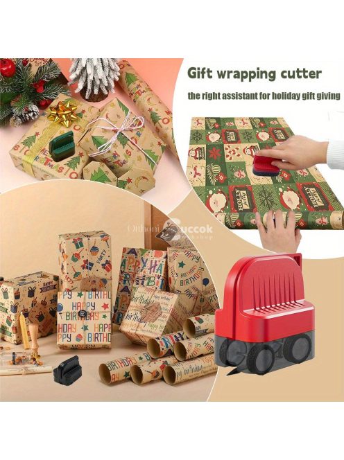 Kézi Csomagolópapír Vágó Kerekekkel