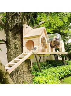 Mókus etető ház létrával