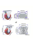 8db Tartós PVC Görgő