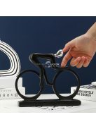 Modern, absztrakt, kerékpáros szobor