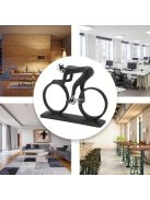 Modern, absztrakt, kerékpáros szobor