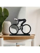 Modern, absztrakt, kerékpáros szobor