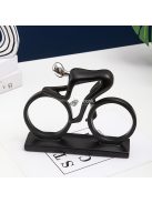 Modern, absztrakt, kerékpáros szobor