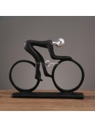 Modern, absztrakt, kerékpáros szobor