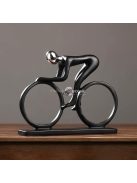 Modern, absztrakt, kerékpáros szobor