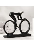 Modern, absztrakt, kerékpáros szobor