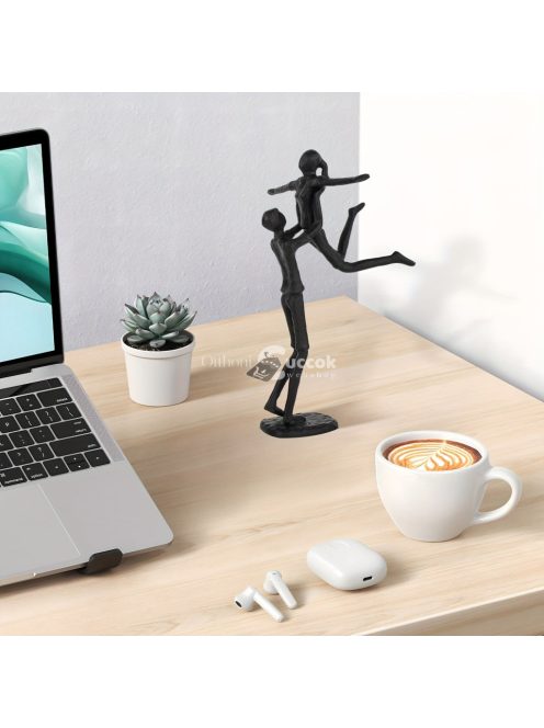 Elegáns Fekete Fém Szerelmes Szobor