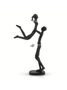 Elegáns Fekete Fém Szerelmes Szobor