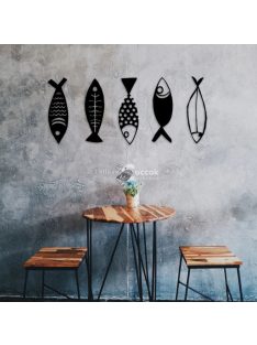 Halászati fém faldekoráció