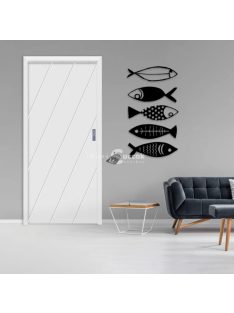 Halászati fém faldekoráció