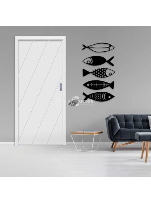 Halászati fém faldekoráció