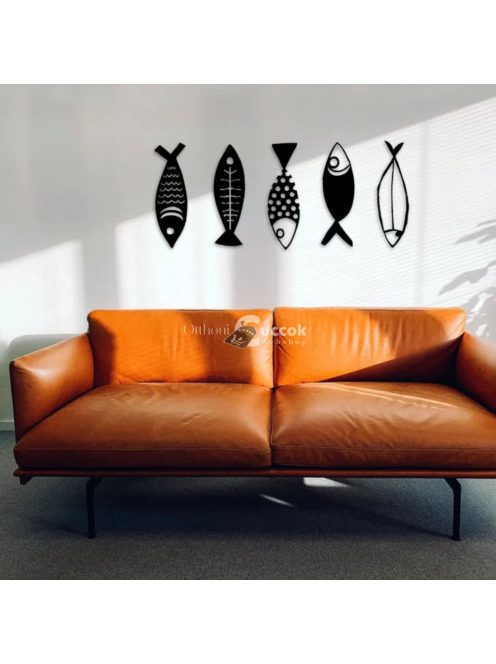 Halászati fém faldekoráció