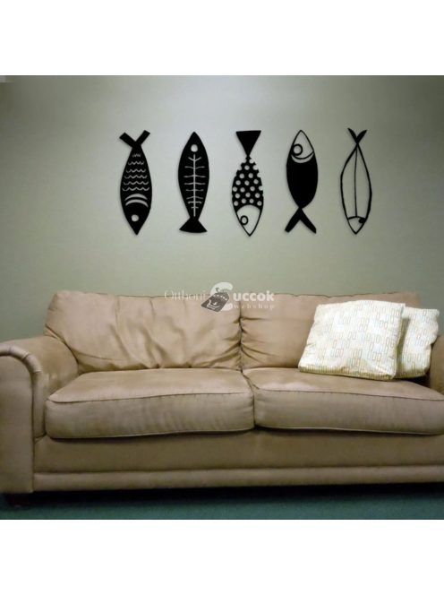 Halászati fém faldekoráció