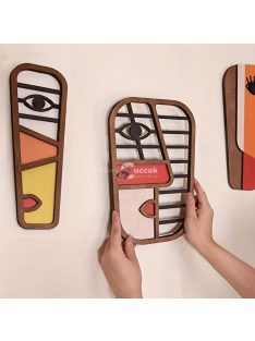   3db Boho stílusú geometriai függő falra való művészeti dekoráció