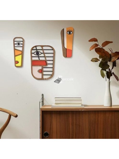 3db Boho stílusú geometriai függő falra való művészeti dekoráció